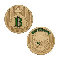 Bettinardi Gangster Cat Brass Ball Marker, view 1 of 3