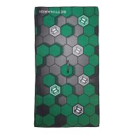 Bettinardi 3D Hex B Green and Gray Players Towel, view 2 of 2