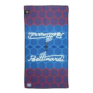Bettinardi Script Hex B Drip Navy and Red Players Towel, view 1 of 2