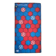 Bettinardi 3D Hex B Navy and Red Players Towel, view 1 of 2