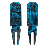 Bettinardi Poison Multi Icon Teal Splatter Anodized Divot Tool, view 1 of 3