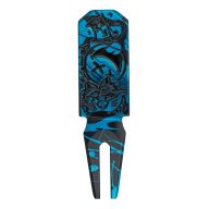 Bettinardi Poison Multi Icon Teal Splatter Anodized Divot Tool, view 2 of 3