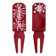 Bettinardi 4th of July Fireworks Distressed Red Armor Divot Tool, view 1 of 3