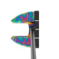 Bettinardi Lefty Love Peace Eyes Bomb Rainbow Tie-Dye PVD Antidote SB3 1-of-1, view 2 of 3