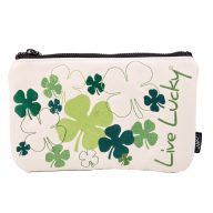 CMC Design Live Lucky Valuables Pouch — White & Green, view 1 of 3