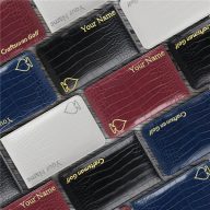 Craftsman Golf Personalized Crocodile Pattern Scorecard & Yardage Book Holder — Black, view 2 of 8