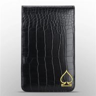 Craftsman Golf Crocodile Pattern Scorecard & Yardage Book Holder — Black, view 2 of 10