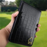 Craftsman Golf Crocodile Pattern Scorecard & Yardage Book Holder — Black, view 8 of 10