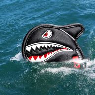 Craftsman Golf Vivid Shark Embroidery With 3 D Fin Visible Numbers, view 2 of 5