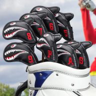 Craftsman Golf Vivid Shark Embroidery With 3 D Fin Visible Numbers, view 3 of 5