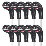 Craftsman Golf Both Sides Number Printing Shark Zipper, view 1 of 7
