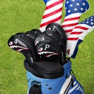 Craftsman Golf Both Sides Number Printing Shark Zipper, view 2 of 7