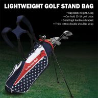 Craftsman Golf Stars & Stripes Lightweight Stand Bag With Rain Strap, view 2 of 10