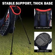 Craftsman Golf Stars & Stripes Lightweight Stand Bag With Rain Strap, view 3 of 10