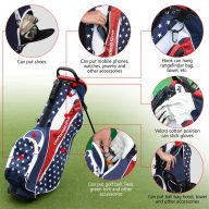 Craftsman Golf Stars & Stripes Lightweight Stand Bag With Rain Strap, view 5 of 10